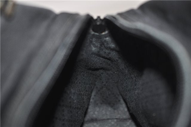 Authentic GUCCI 2Way Shoulder Hand Bag Purse Nylon Leather Black 5634D