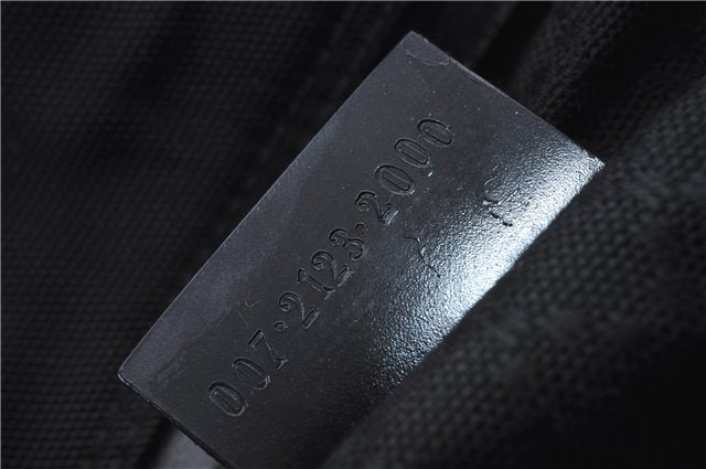 Authentic GUCCI 2Way Shoulder Hand Bag Purse Nylon Leather Black 5634D