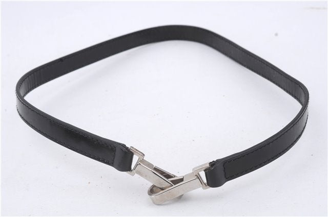 Authentic GUCCI 2Way Shoulder Hand Bag Purse Nylon Leather Black 5634D