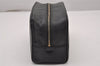 Authentic CHANEL Calf Skin Bicolore CC Logo Clutch Hand Bag Purse Black 5634I