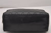 Authentic CHANEL Calf Skin Bicolore CC Logo Clutch Hand Bag Purse Black 5634I