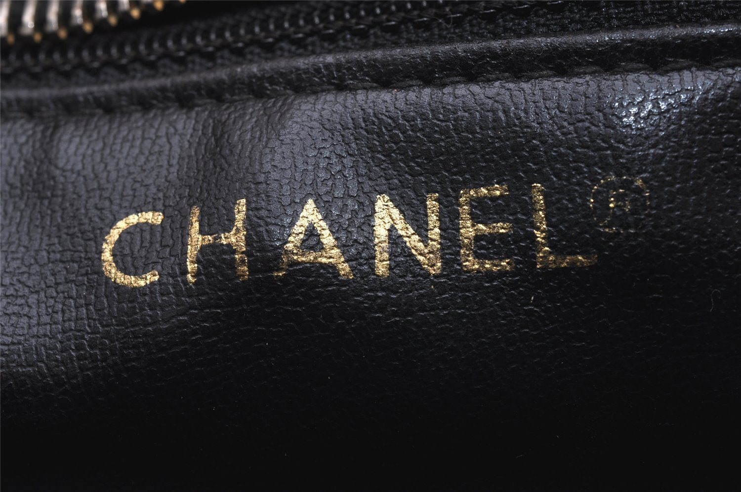 Authentic CHANEL Calf Skin Bicolore CC Logo Clutch Hand Bag Purse Black 5634I