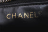 Authentic CHANEL Calf Skin Bicolore CC Logo Clutch Hand Bag Purse Black 5634I