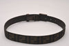 Authentic FENDI Vintage Zucca Belt Canvas Leather 25.2-29.1" Brown Black 5636I