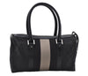 Auth GUCCI Sherry Line Shouder Hand Bag GG Canvas Leather 0000851 Black 5637D