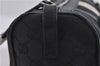 Auth GUCCI Sherry Line Shouder Hand Bag GG Canvas Leather 0000851 Black 5637D