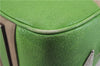 Authentic PRADA Canvas Leather Shoulder Tote Bag Beige Green 5638D