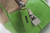 Authentic PRADA Canvas Leather Shoulder Tote Bag Beige Green 5638D