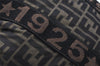 Authentic FENDI Zucca Vintage Tote Hand Bag Nylon Leather Brown Black 5638I