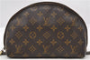 LOUIS VUITTON Monogram Trousse Demi Ronde 23 Cosmetic Pouch M47520 LV Junk 5640C