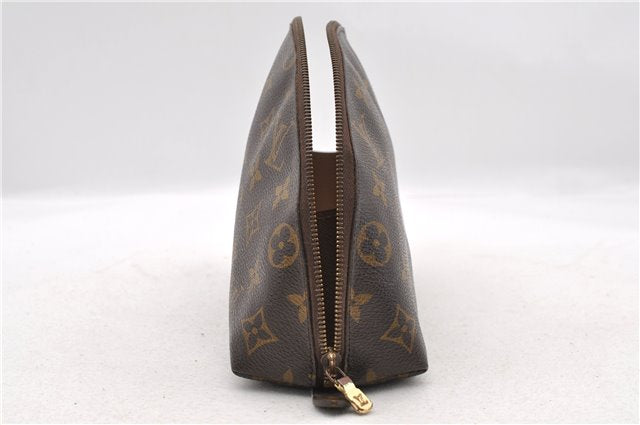 LOUIS VUITTON Monogram Trousse Demi Ronde 23 Cosmetic Pouch M47520 LV Junk 5640C