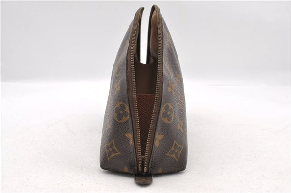 LOUIS VUITTON Monogram Trousse Demi Ronde 23 Cosmetic Pouch M47520 LV Junk 5640C