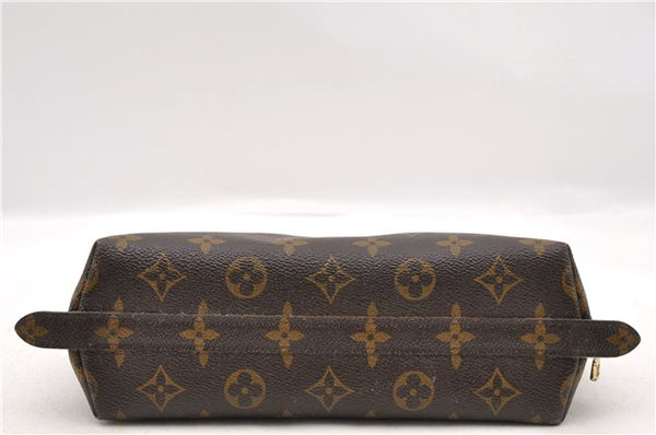 LOUIS VUITTON Monogram Trousse Demi Ronde 23 Cosmetic Pouch M47520 LV Junk 5640C