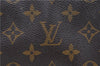 LOUIS VUITTON Monogram Trousse Demi Ronde 23 Cosmetic Pouch M47520 LV Junk 5640C