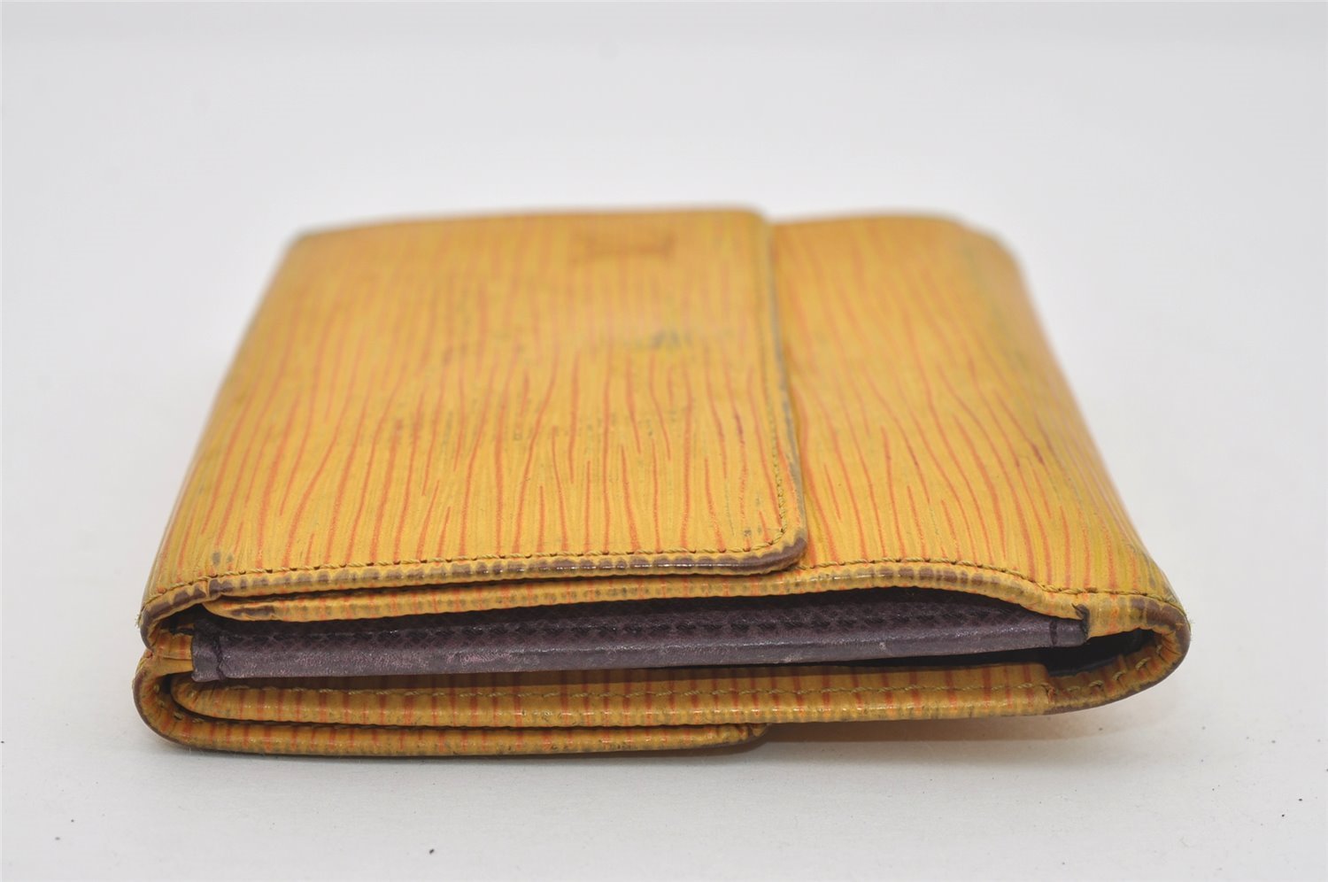 Auth Louis Vuitton Epi Porte Monnaie Billets Cartes Credit Wallet Yellow 5641I