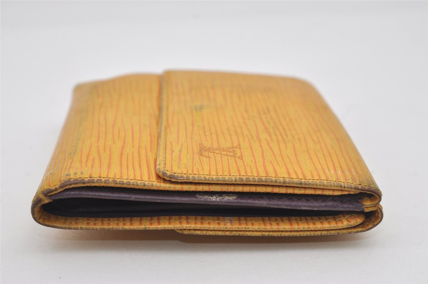 Auth Louis Vuitton Epi Porte Monnaie Billets Cartes Credit Wallet Yellow 5641I