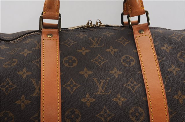 Authentic Louis Vuitton Monogram Keepall 55 Travel Boston Bag M41424 LV 5642F