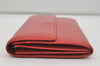 Auth Louis Vuitton Epi Pochette Porte Monnaie Credit Wallet Red M63577 LV 5642I