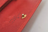 Auth Louis Vuitton Epi Pochette Porte Monnaie Credit Wallet Red M63577 LV 5642I