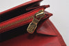 Auth Louis Vuitton Epi Pochette Porte Monnaie Credit Wallet Red M63577 LV 5642I