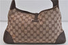 Authentic GUCCI Shoulder Hand Bag Canvas Leather 0014057 Brown Pink 5643C