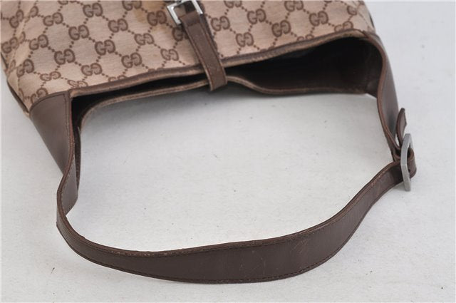 Authentic GUCCI Shoulder Hand Bag Canvas Leather 0014057 Brown Pink 5643C