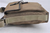 Authentic GUCCI Shoulder Cross Body Bag Purse Nylon Leather 92646 Beige 5643D
