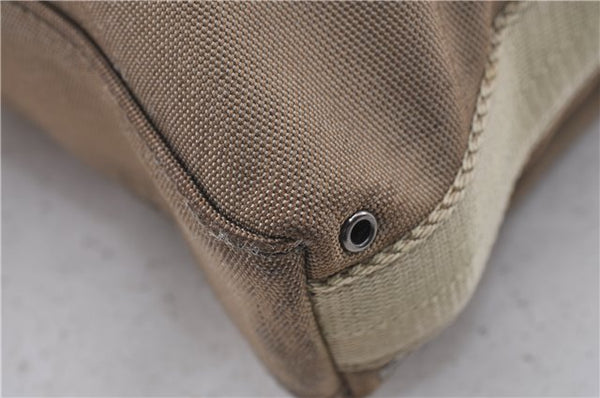 Authentic GUCCI Shoulder Cross Body Bag Purse Nylon Leather 92646 Beige 5643D