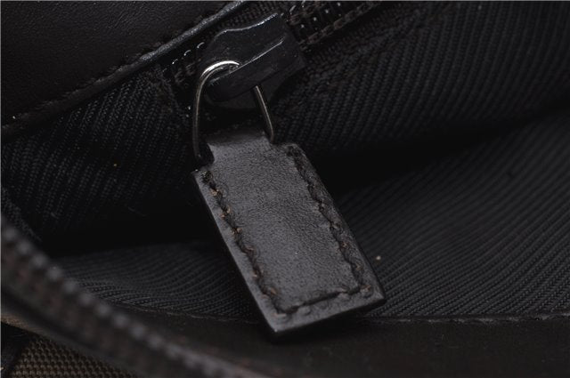 Authentic GUCCI Shoulder Cross Body Bag Purse Nylon Leather 92646 Beige 5643D