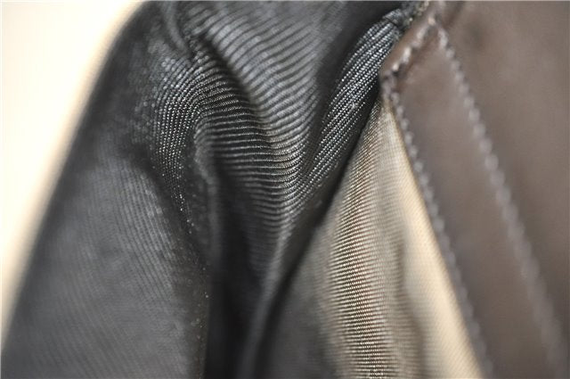 Authentic GUCCI Shoulder Cross Body Bag Purse Nylon Leather 92646 Beige 5643D