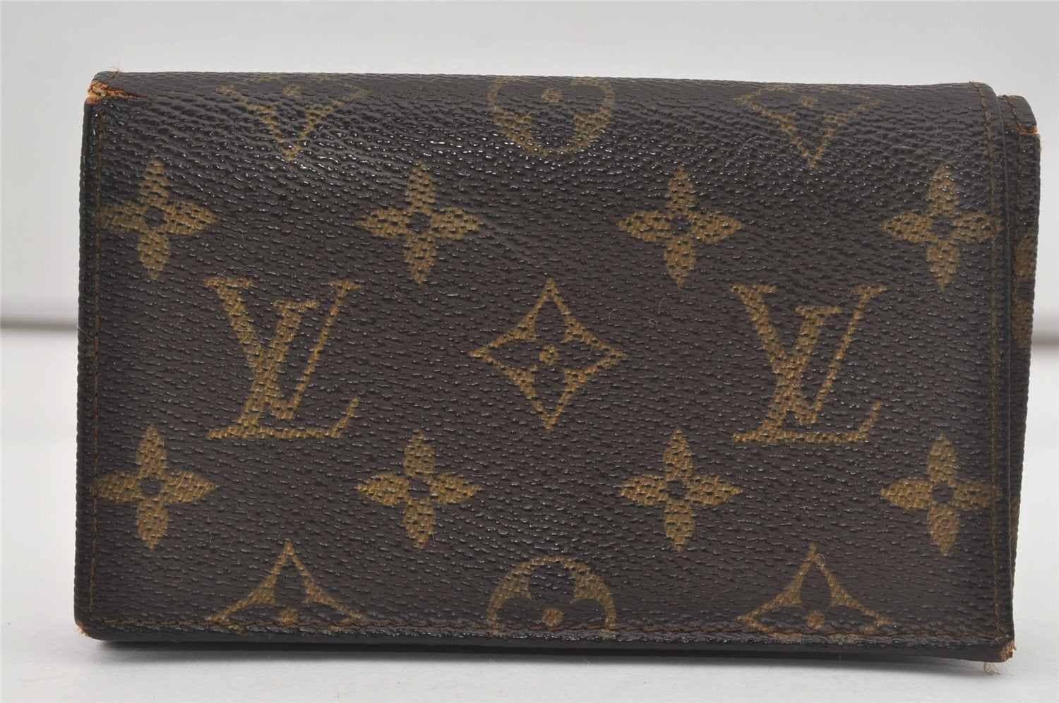 Auth Louis Vuitton Monogram Porte Monnaie Billets Tresor Wallet Old Model 5643I