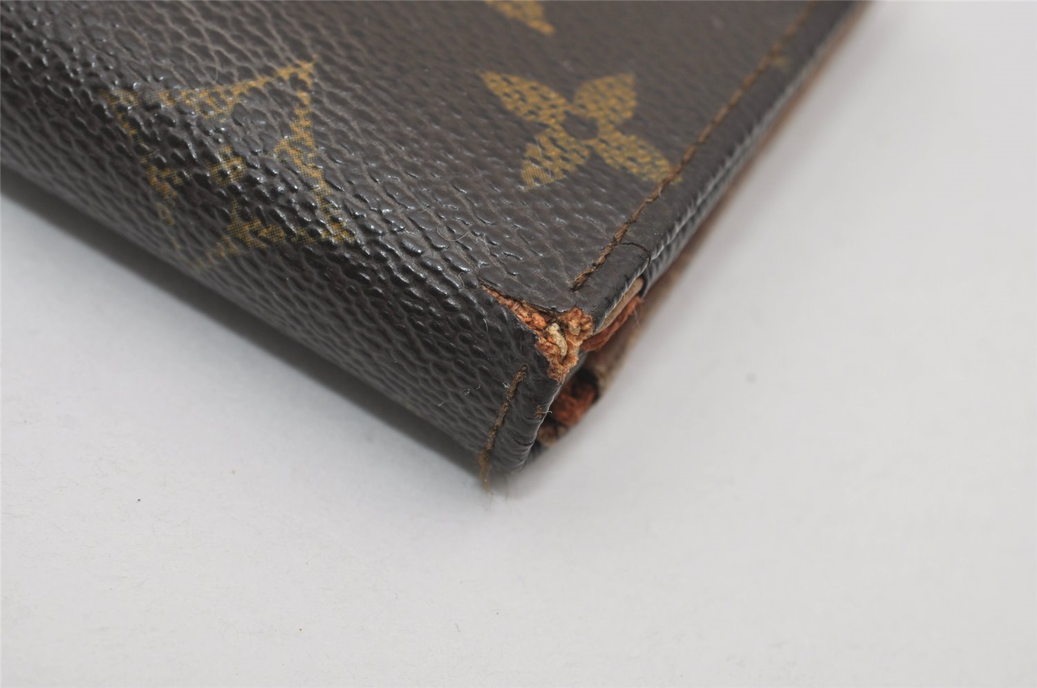 Auth Louis Vuitton Monogram Porte Monnaie Billets Tresor Wallet Old Model 5643I