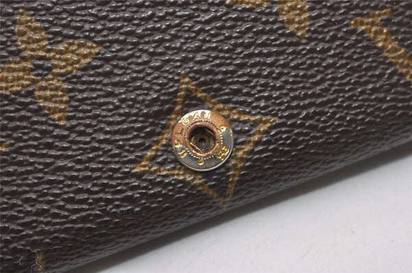 Auth Louis Vuitton Monogram Porte Monnaie Billets Tresor Wallet Old Model 5643I