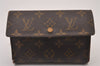 Auth Louis Vuitton Monogram Porte Tresor Etui Papier Wallet M61202 LV Junk 5644I