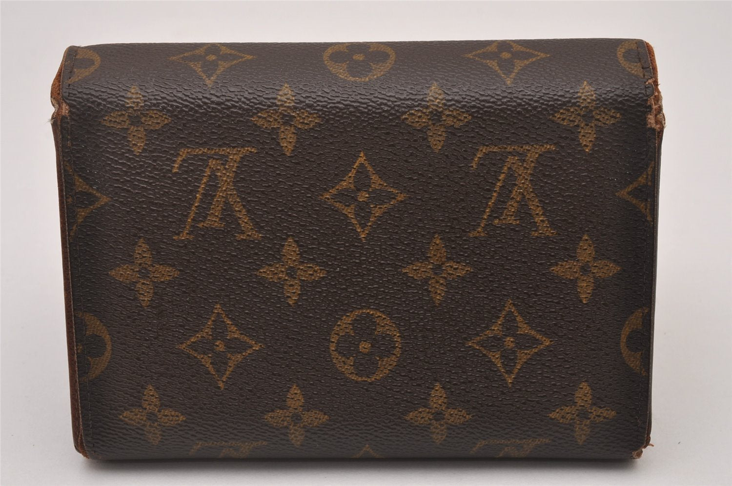 Auth Louis Vuitton Monogram Porte Tresor Etui Papier Wallet M61202 LV Junk 5644I