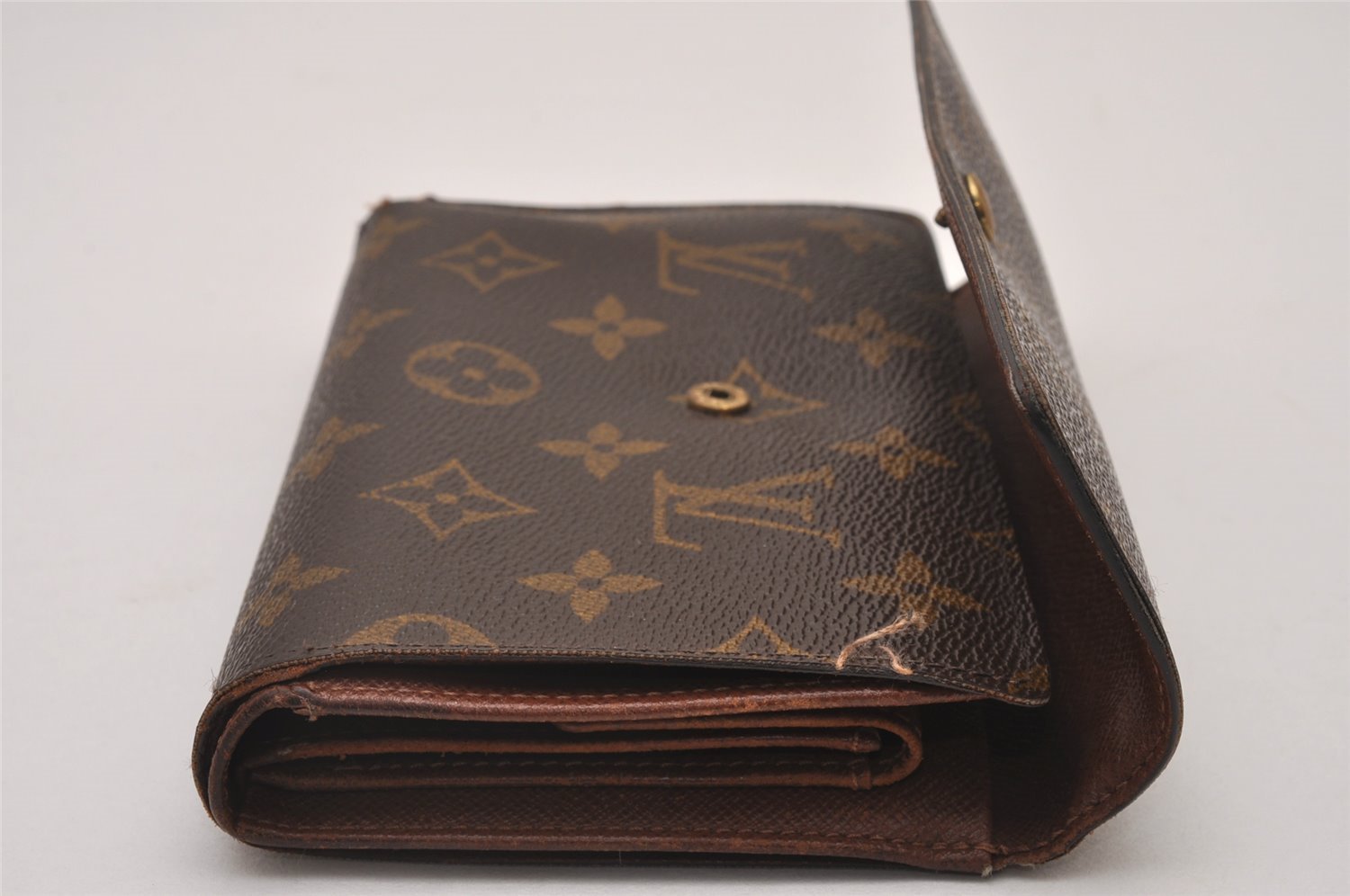 Auth Louis Vuitton Monogram Porte Tresor Etui Papier Wallet M61202 LV Junk 5644I