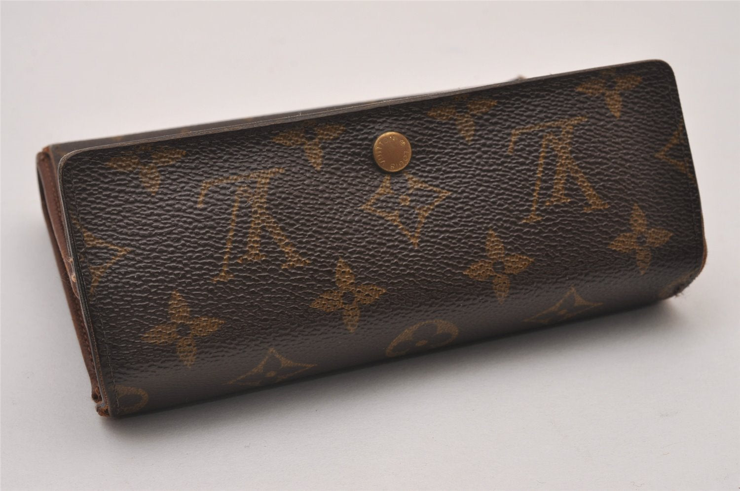 Auth Louis Vuitton Monogram Porte Tresor Etui Papier Wallet M61202 LV Junk 5644I