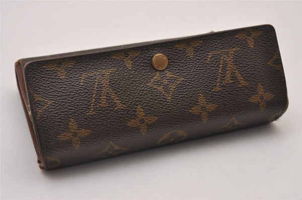 Auth Louis Vuitton Monogram Porte Tresor Etui Papier Wallet M61202 LV Junk 5644I