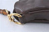 Authentic GUCCI Bamboo 2way Hand Shoulder Bag Leather Brown Junk 5645C