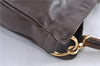 Authentic GUCCI Bamboo 2way Hand Shoulder Bag Leather Brown Junk 5645C