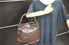 Authentic GUCCI Bamboo 2way Hand Shoulder Bag Leather Brown Junk 5645C