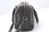 Authentic SAINT LAURENT Baby Duffle 2Way Shoulder Hand Bag Leather Gray 5648C