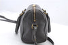 Authentic SAINT LAURENT Baby Duffle 2Way Shoulder Hand Bag Leather Gray 5648C