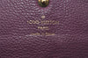 Auth Louis Vuitton Monogram Empreinte Portefeuille Curieuse Wallet Purple 5648I