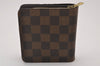 Authentic Louis Vuitton Damier Compact Zip Bifold Wallet Purse N61668 LV 5650I