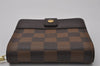 Authentic Louis Vuitton Damier Compact Zip Bifold Wallet Purse N61668 LV 5650I