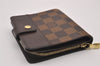 Authentic Louis Vuitton Damier Compact Zip Bifold Wallet Purse N61668 LV 5650I