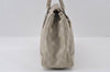 Authentic GUCCI Guccissima Princy Tote Bag GG Leather 177052 White 5651I