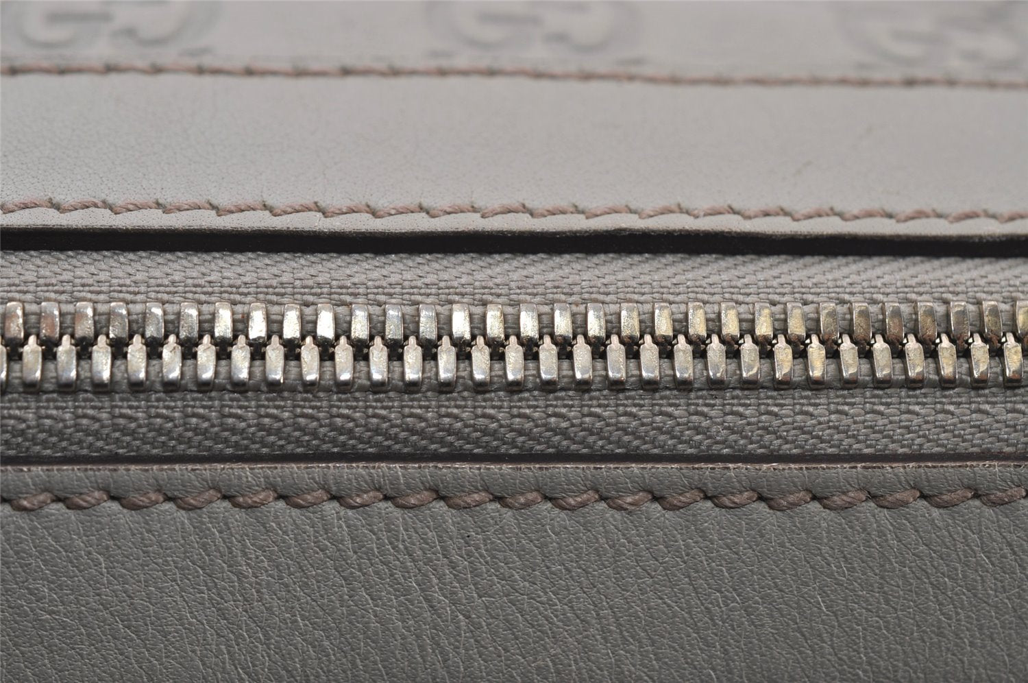 Authentic GUCCI Guccissima Princy Tote Bag GG Leather 177052 White 5651I