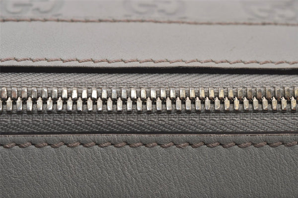 Authentic GUCCI Guccissima Princy Tote Bag GG Leather 177052 White 5651I